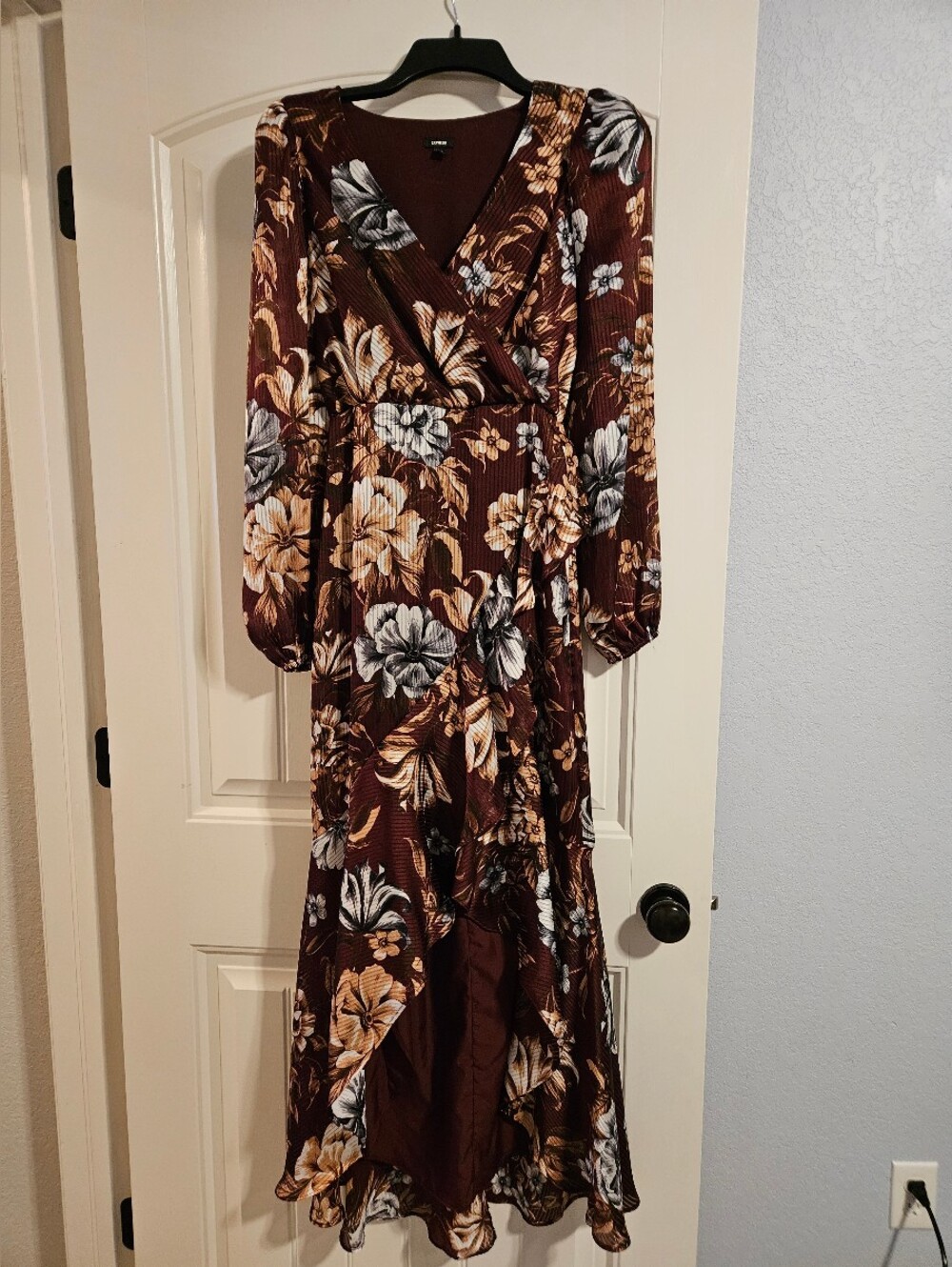 Express Floral Asymmetrical High-Low Dress